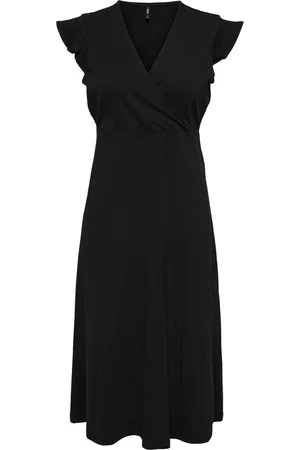 ONLY ONLMAY S/L WRAP MIDI DRESS BOX JRS Dames Jurk
