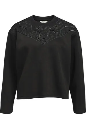 Object Object Trui Objbetzy L/s Lo Pullover E Aw Fair 23046581 Black Dames
