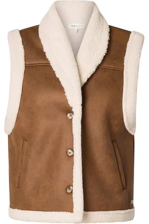 Ivy Beau Gilet Finley 4200325 044 Hazelnut/multi Color Dames