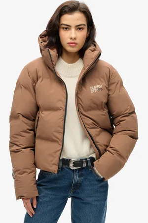 Superdry Wijdvallende pufferjas met capuchon - Dames - Gewatteerde jassen