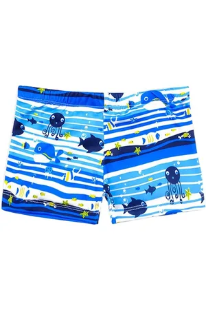 Merkloos Bedrukt kinderbadpak zwemshorts voor jongens - Sneldrogend strandshorts perfect voor strand surfen en zomer - 1 stuk