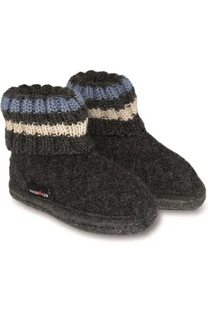 Haflinger 631051 Paul sok pantoffel graphit, maat 27