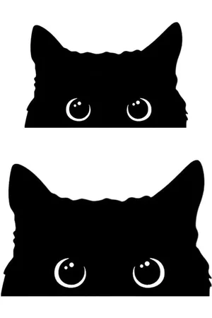 Merkloos Kattenautostickers set van 2 schattige kattenkrassen - schattige decoratie voor de autoruitdeur en meer grappige en schattige patronen voor buiten