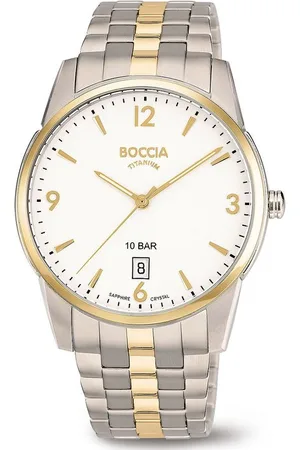 Boccia Titanium 3632.02 horloge - Titanium - Zilver en goudkleurig - 39 mm