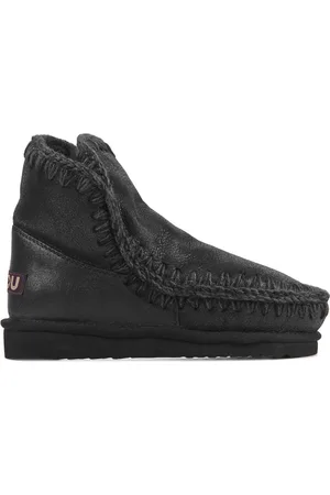 Mou Enkellaarsjes Dames - Pantoffels / Damesschoenen - Leer - Eskimo18 -
