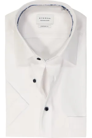 ETERNA Comfort fit overhemd korte mouw - Oxford - - Strijkvrij - Boordmaat: 42