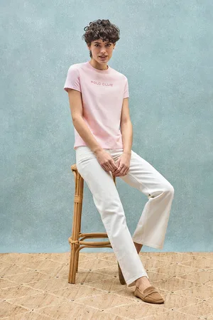 Polo Club® Basic T-shirt met rubberen -logo