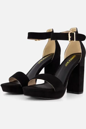Ann Rocks Sandalen met hak Textiel