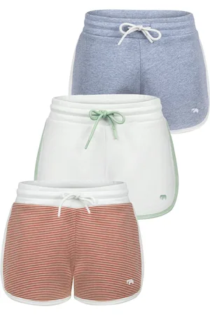 Felix Hardy Jogger Short - Sweatshort - Korte Broek - Sport Broek - Bermuda Katoen - 3 Pack Dames - M
