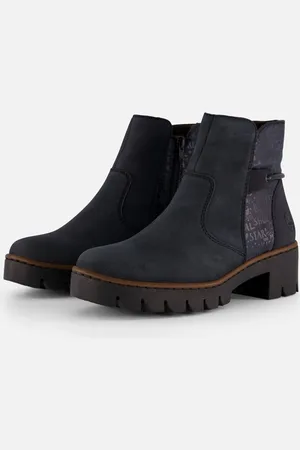 Rieker Enkellaarsjes Nubuck - Dames