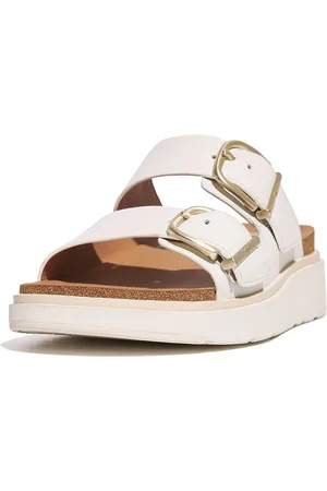 FitFlop Gen-FF Buckle Two-Bar Leather Slides