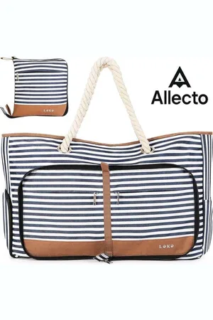 Merkloos Veelzijdige Dames Shopper Strandtas Dames Groot met Ritssluiting Badtas XXL en Reistas Tote Bag - - Utility