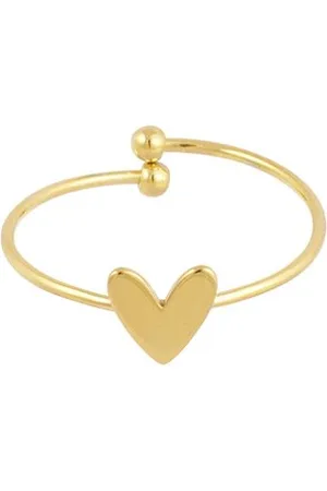 Yehwang Simpele liefde ring - - Ring - One size - Stainless Steel (verkleurt niet!)