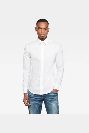 G-Star Dressed Super Slim Lange Mouwen Overhemd Wit L Man
