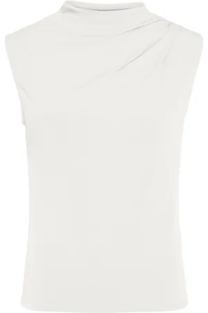 Pieces® Top Pcmadison Sl Draped Top Noos Bc 17151143 Cloud Dancer Dames