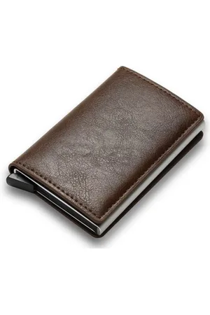 Lazada RFID Anti-Diefstal Creditcardhouder | RFID Beschermende Kaarthouder | Bankpas Houder | Bruine Portemonnee Unisex voor Dames en Heren