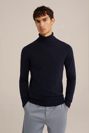 WE Fashion Heren fijngebreide coltrui
