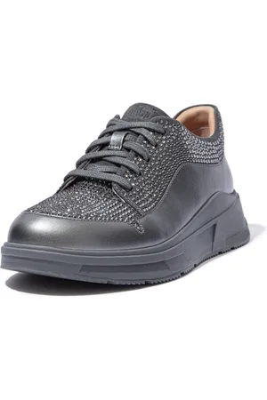 FitFlop ™ Freya Lace Up Low Top Sneaker - Hotfix/PU