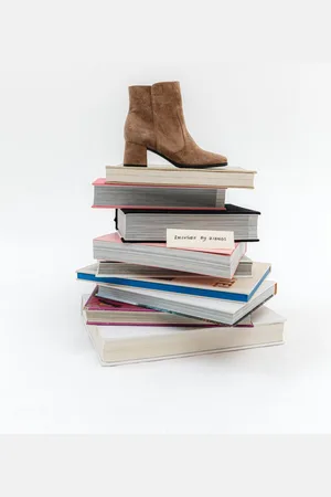 Feyn Enkellaarsjes taupe Suede