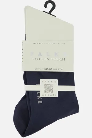 Falke Cotton Touch business & casual katoen sokken dames blauw