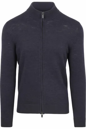 Suitable Vest Slub Yarn Navy