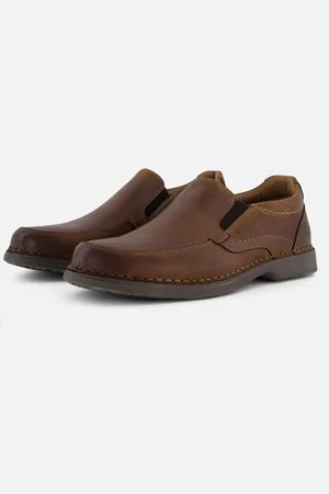Outfielder Instappers cognac Leer