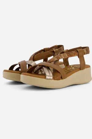 Oh my sandals Sandalen cognac Leer - Dames