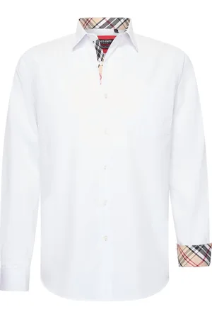 Merkloos Heren overhemd met borstzak - Lange Mouwen - Comfort Fit - Longsleeve Shirt - Strijkvrij