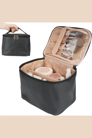 AKKEE Toilettas - Make Up Tasje - Travel Cosmetica Organizer - Beautycase - Toiletzak Hangbaar met Handvat - Dames en Heren