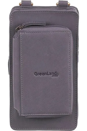 Greenland Leren Telefoontasje Portemonnee Phone Bag / Wallet Paars