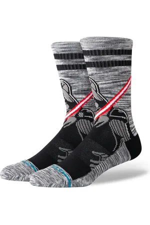 Stance Heren casual sokken darth crew zwart & grijs (Star Wars)