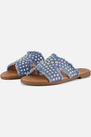 Ann Rocks Denim Slippers Synthetisch