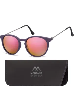 Montana MS33C - Zonnebril - Ronde retro style - Paars - Lensbreedte 50 mm