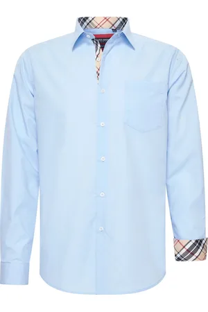 Merkloos Heren overhemd met borstzak - Lange Mouwen - Comfort Fit - Longsleeve Shirt - Strijkvrij