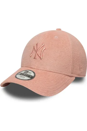 New Era Kinderpet 6 tot 12 jaar - New York Yankees Youth MLB Towelling Pastel Pink 9FORTY Adjustable Cap
