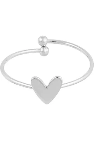 Yehwang Verstelbare ring met klein hartje - - Dames ring - Zilveren ring - One size ring - Minimalistische ring - Stainless Steel - Nikkel vrij - Moederdag - Valentijn - Sinterklaas - Cadeau voor dames - Kerst cadeau - Cadeau voor dames - Ring
