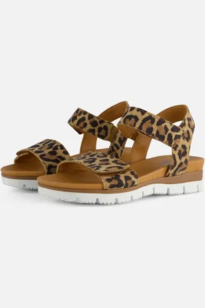 Giga Leopard Sandalen Leer