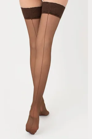 Giulia Chic 20 Calze 20den Stay Up met zwarte naad