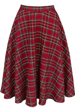 Hell Bunny Irvine Skirt Medium-lengte rok S Dames