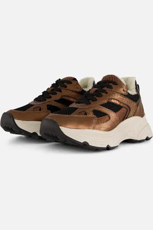 PS Poelman Sneakers Metallic Leer - Dames