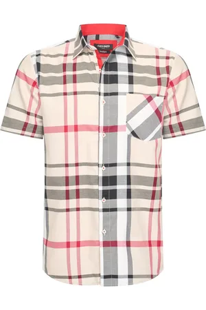 Merkloos Heren overhemd met borstzak - Korte mouwen - Comfort Fit - Longsleeve Shirt