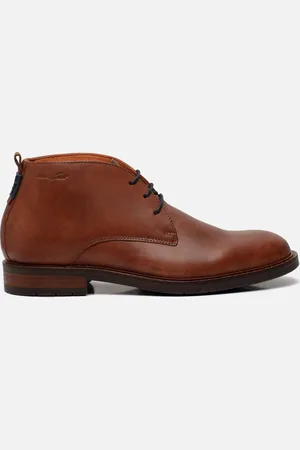 Van Lier Boston Veterschoenen cognac Leer