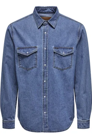 Only & Sons ONSBANE DENIM 3247 DNM SHIRT NOOS Heren Overhemd