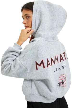 Trendyol Dikke Fleece Gebreid Sweatshirt Met Capuchon En Rode Achterkant Met Print Twoaw22Sw0711