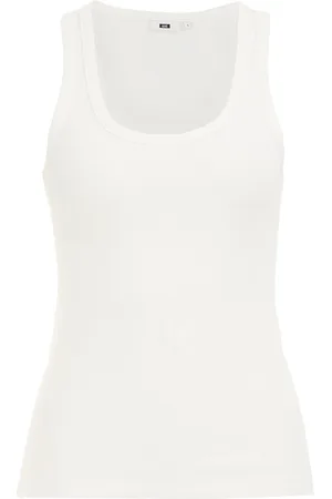 WE Fashion Dames singlet van ribstof