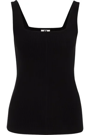 WE Fashion Dames singlet van ribstof