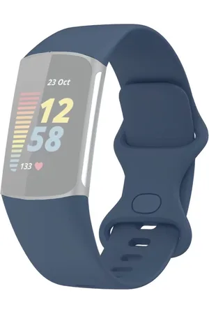 Merkloos Horloge bandje - Geschikt voor Fitbit Charge 5 en 6, , Groot - Watch band smartwatch