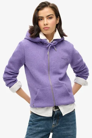 Superdry Essential Logo hoodie met rits - Dames - Hoodies