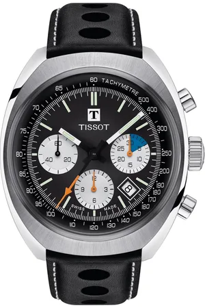 Tissot Heritage 1973 T1244271605100 Horloge - Leer - Zwart - Ø 43 mm