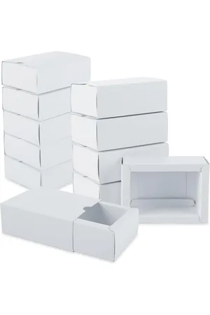 Merkloos Kartonnen Cadeaudozen Set van 40 - 11,2 x 8,2 x 4,2 cm - Perfect voor Siercadeauverpakking en Knutselen